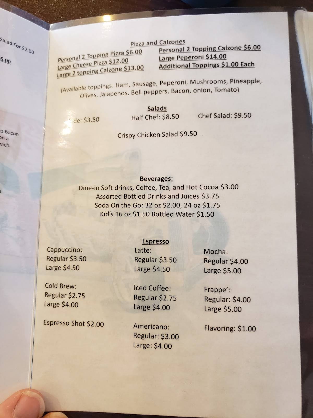 Carta del restaurante Hot Rod Diner, Santaquin, 175 Main St