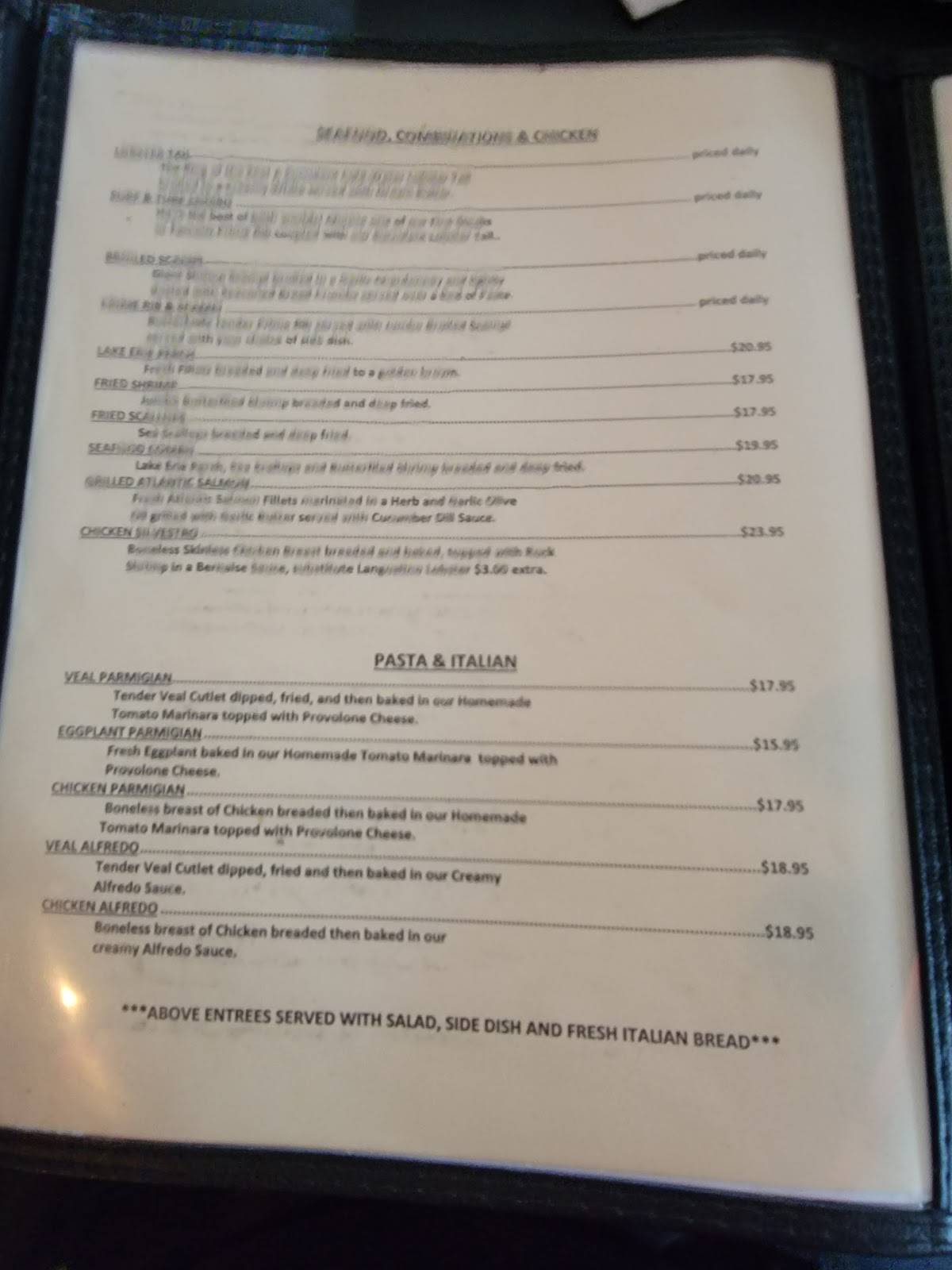 Menu at Silvestro's Depot Cafe Inc, Painesville