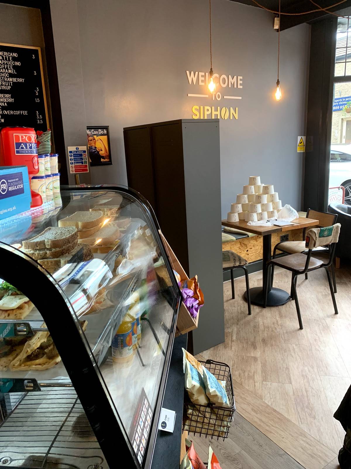 Menu at Siphon Espresso & Brew Bar, Rawtenstall