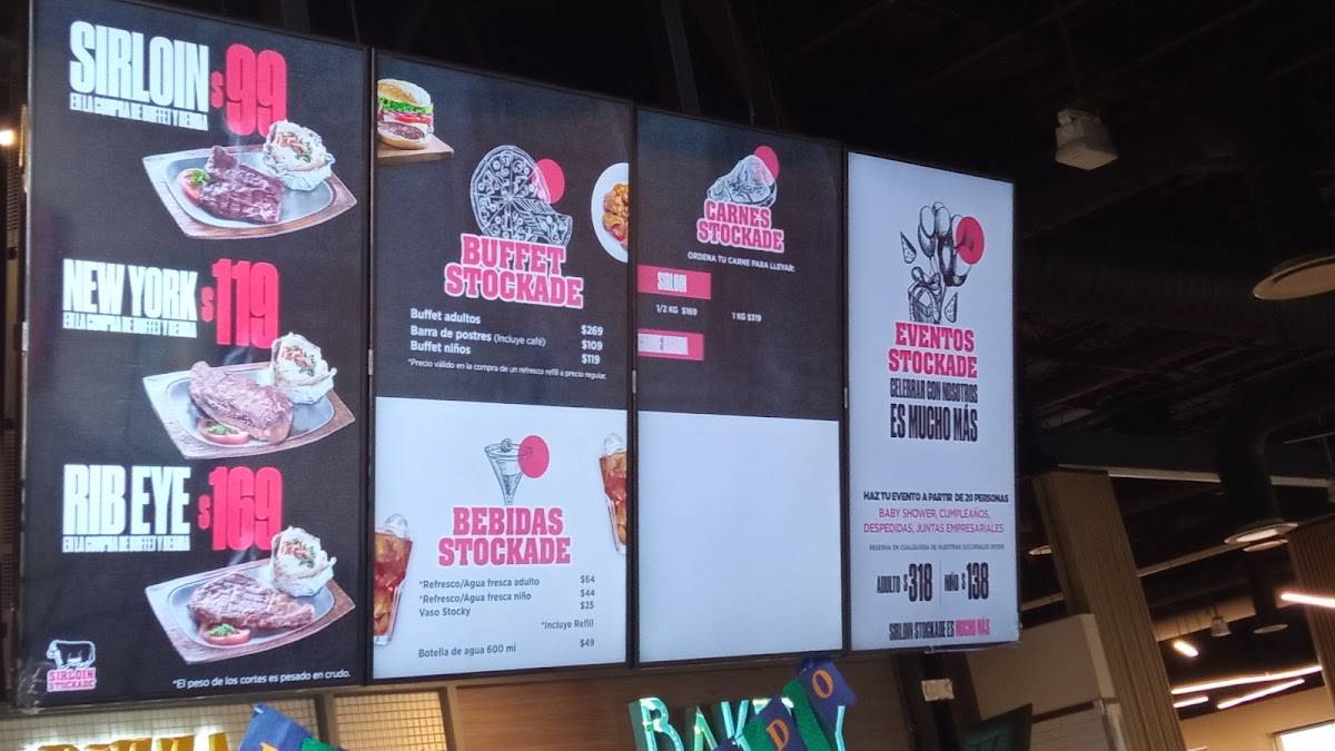 Menu at Sirloin Stockade restaurant, Ciudad Juarez