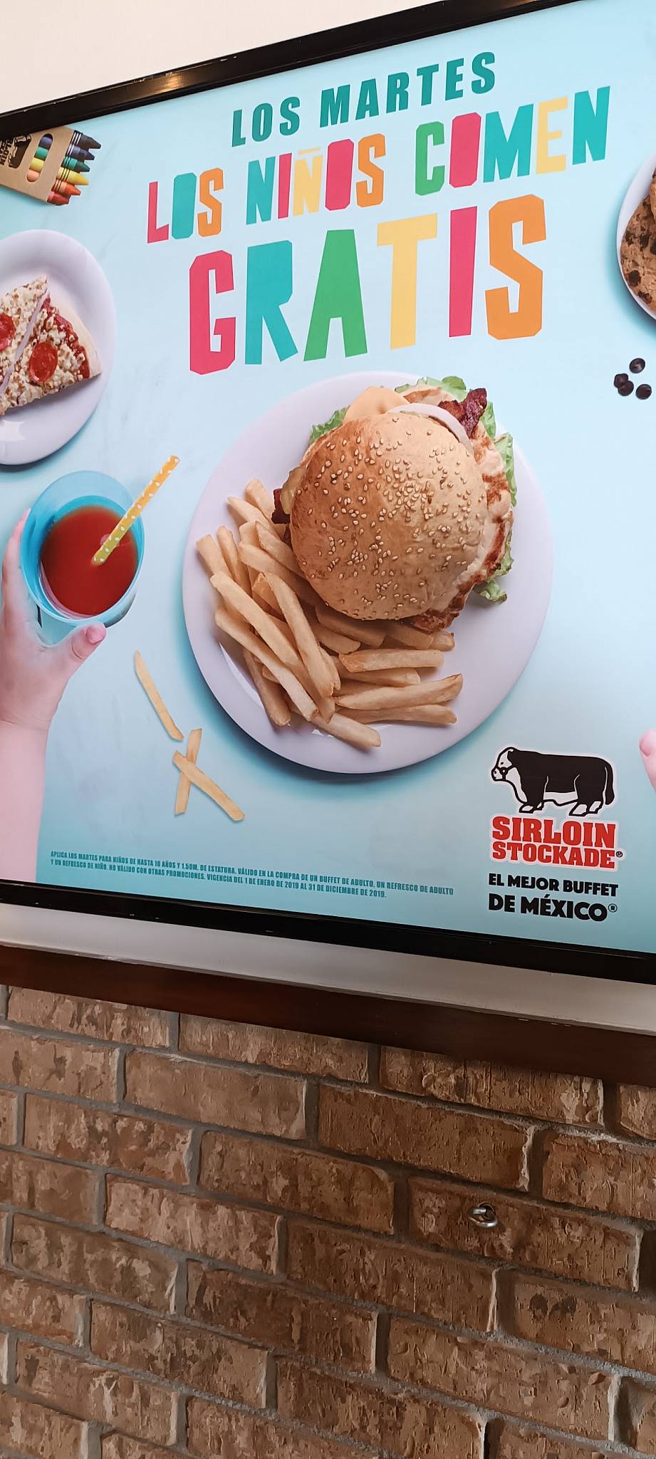 Menu at Sirloin Stockade restaurant, Ciudad Juarez