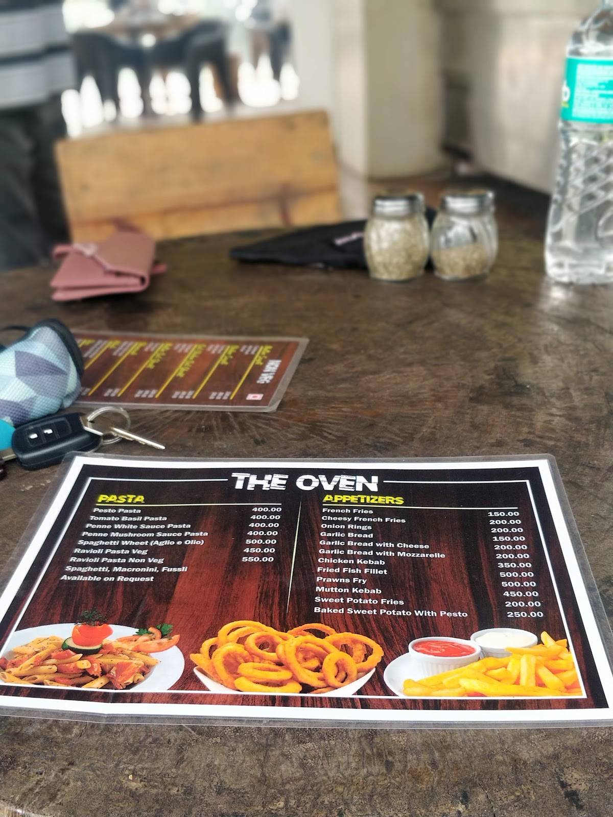 Menu at The Oven, Pawna Dam, Lonavala, Lonavala, Aundholi