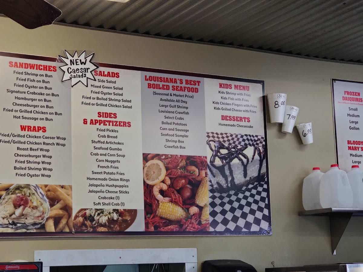 Menu at The Seafood Pot Destrehan restaurant, New Sarpy