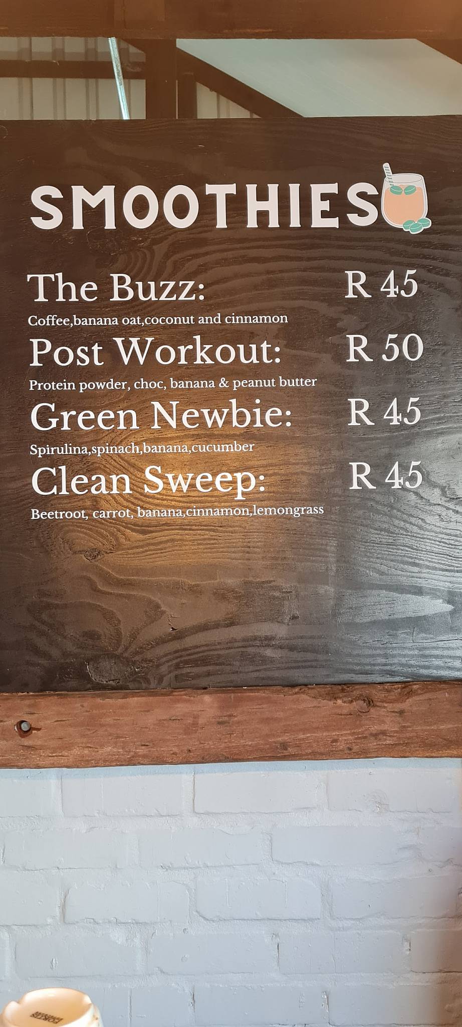 Menu at The Shed Knysna restaurant, Knysna
