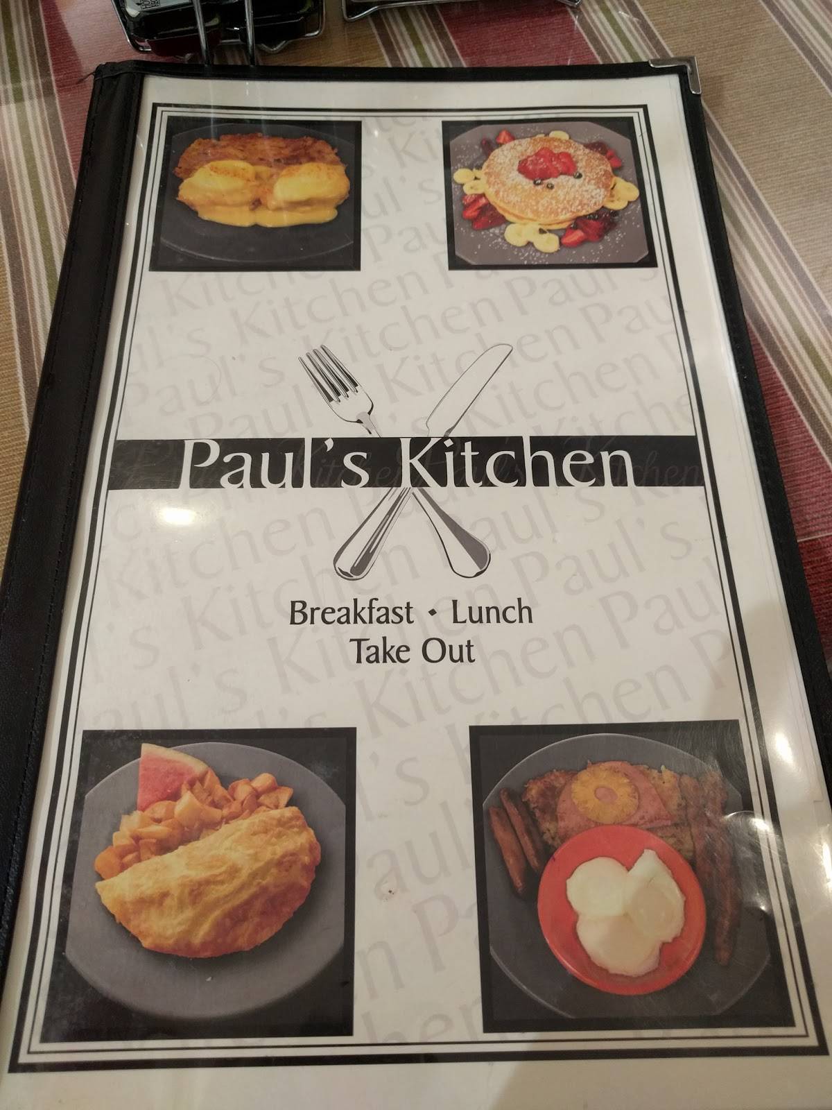 Menu at Paul's Kitchen restaurant, Windsor