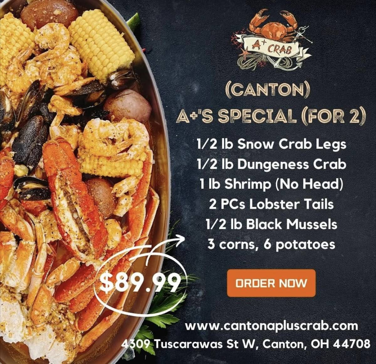 Menu at A Plus Crab (Canton) restaurant, Canton
