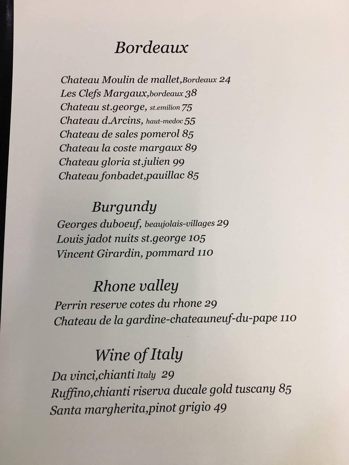 Menu at Addison CafeFrench bistro, Dallas, Belt Line Rd 108