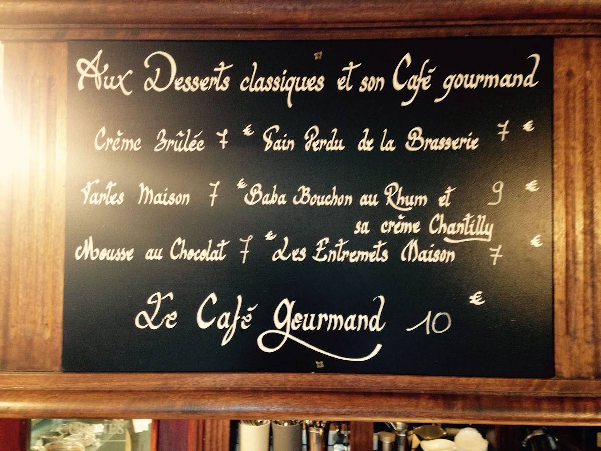 Menu au Bouillon archers restaurant, Grenoble
