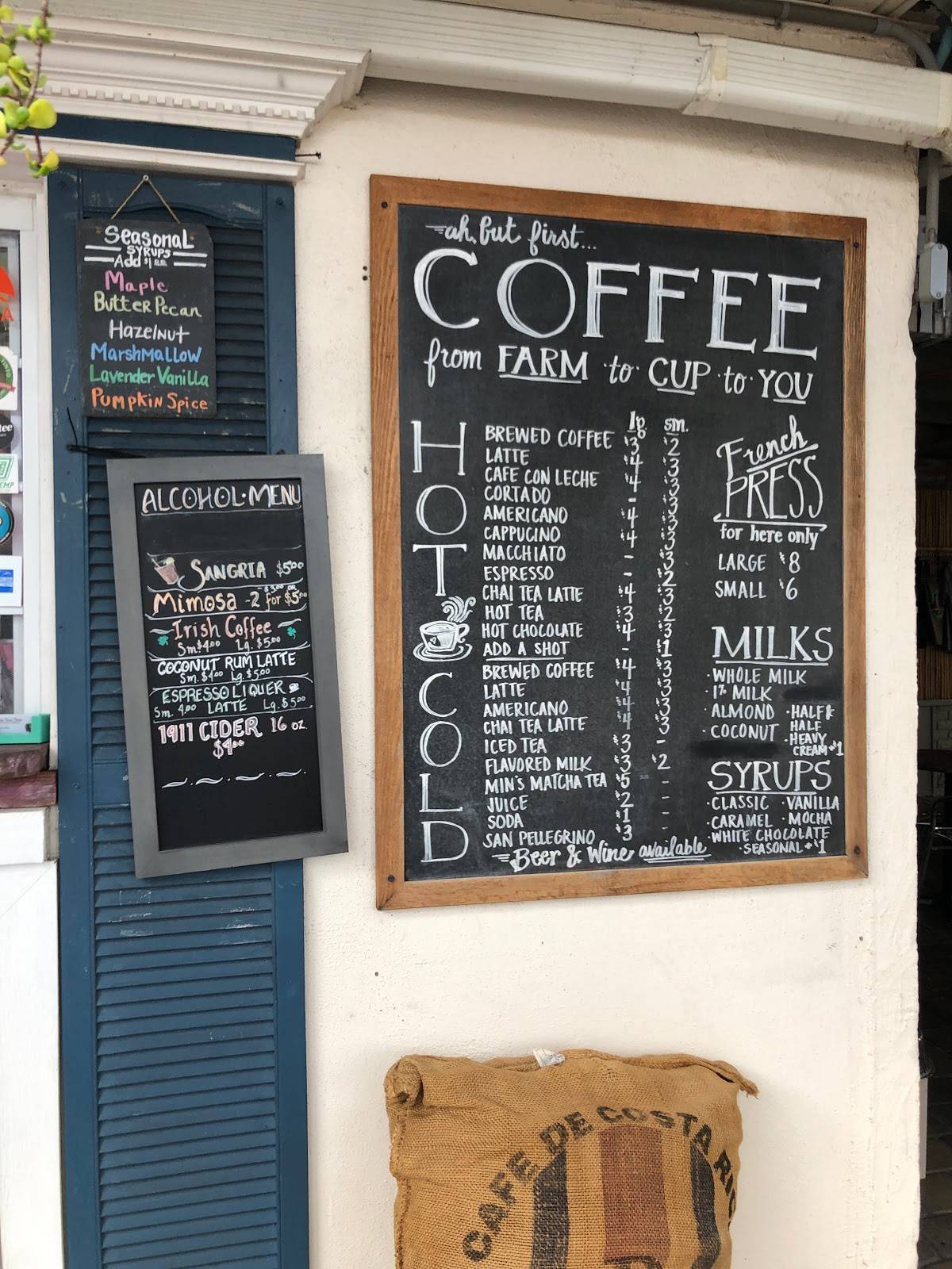 Menu at Café Vino Tinto cafe, Safety Harbor