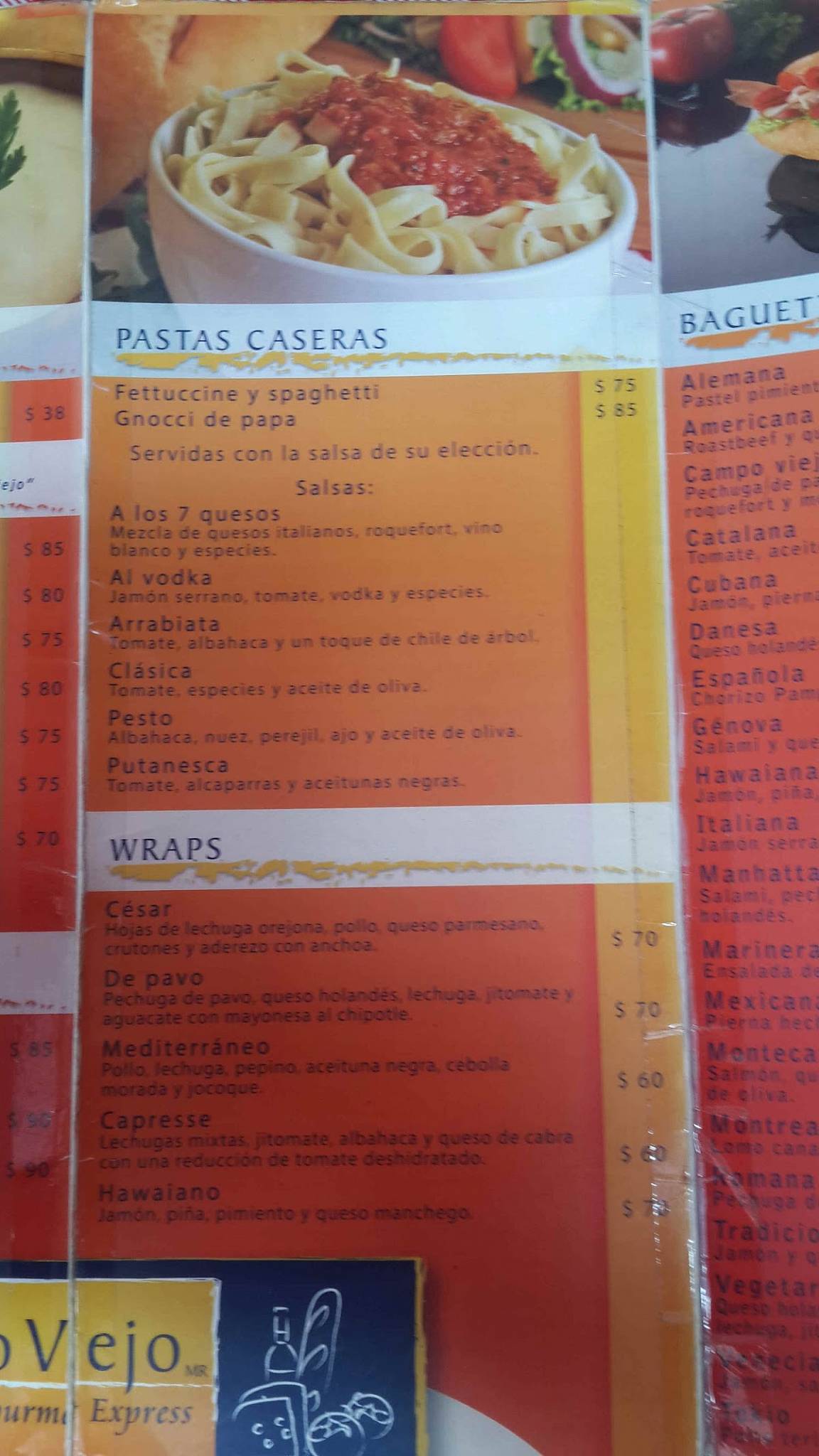 Carta del restaurante Campo Viejo, Santiago del Querétaro, Av. 5 del