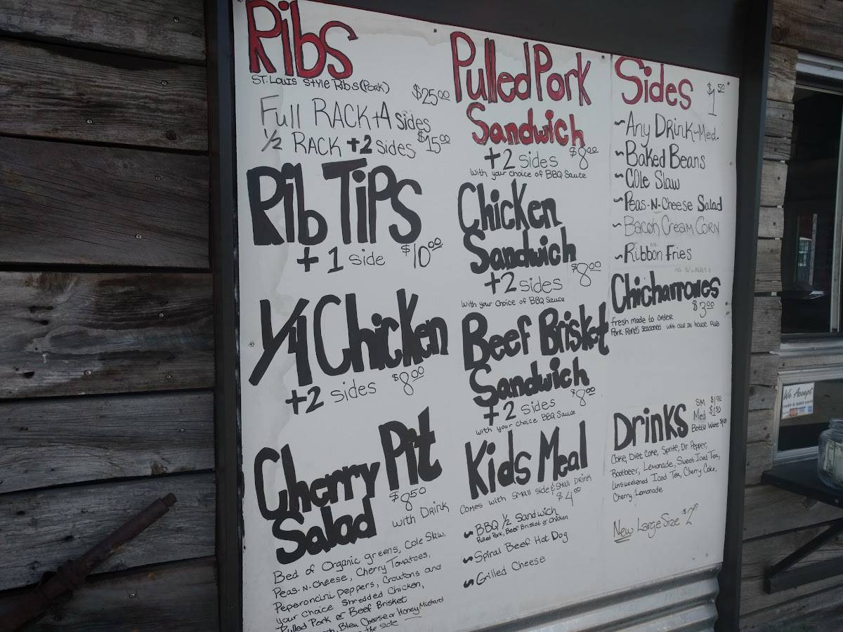 Menu at Cherries BBQ Pit, Polson