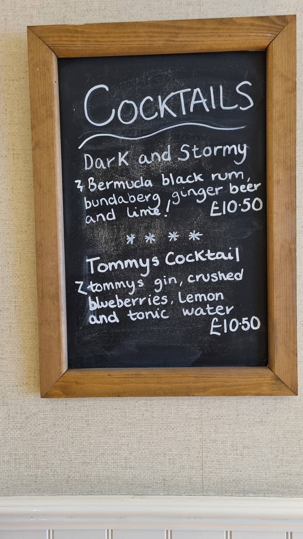Menu at Cuchullin Restaurant, Portree