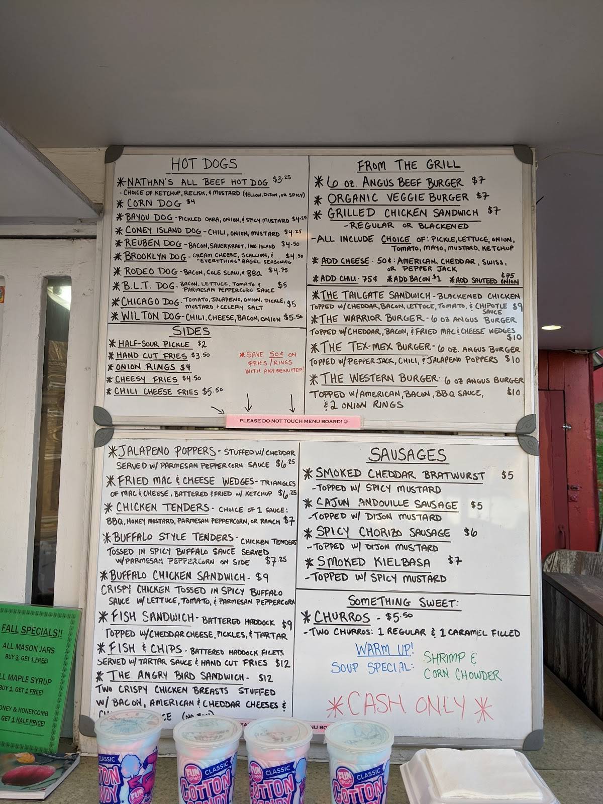 Menu at Dog Daze Cafe, Wilton