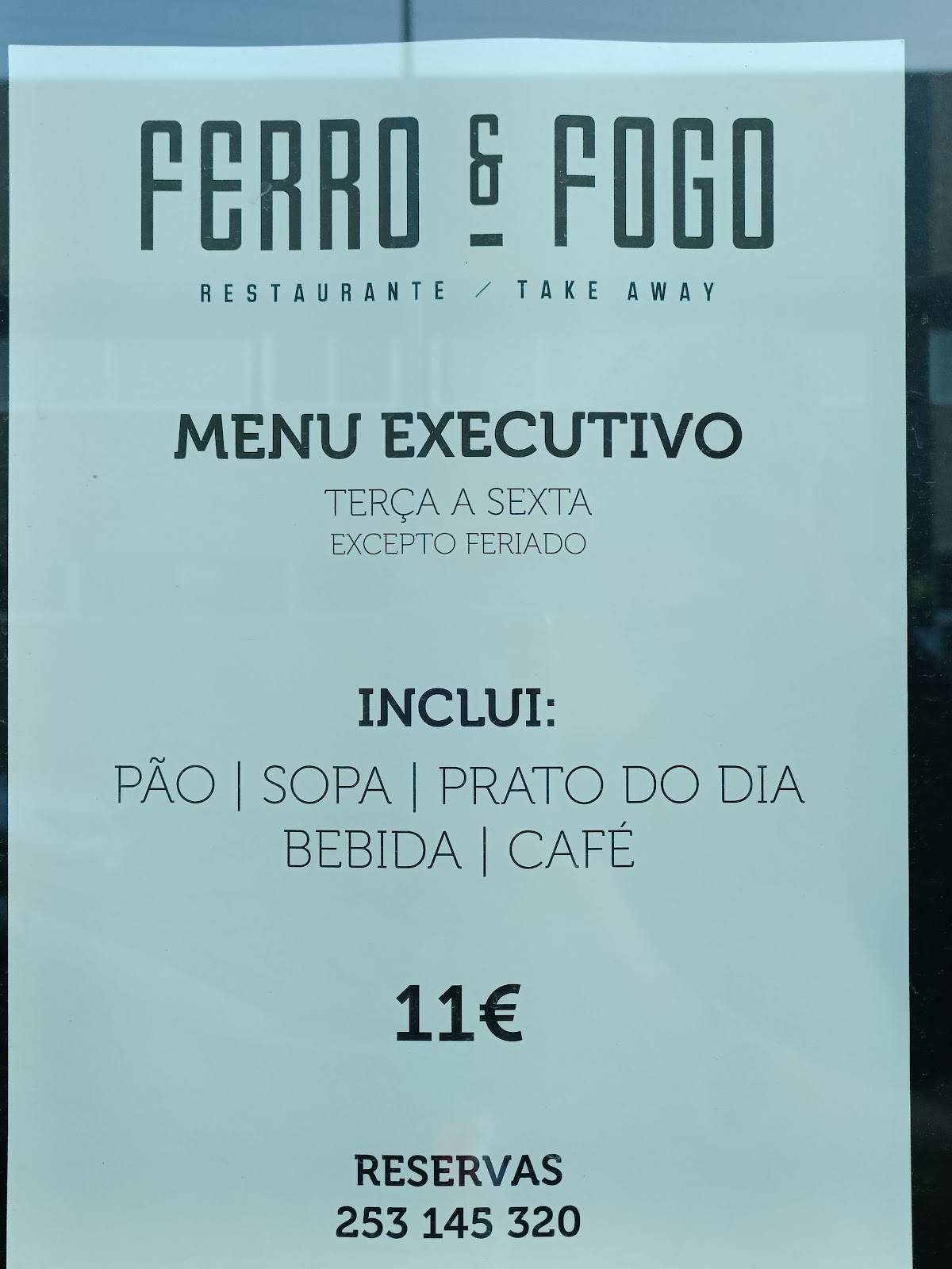 Menu Em Ferro Fogo Restaurante Take Away Brito