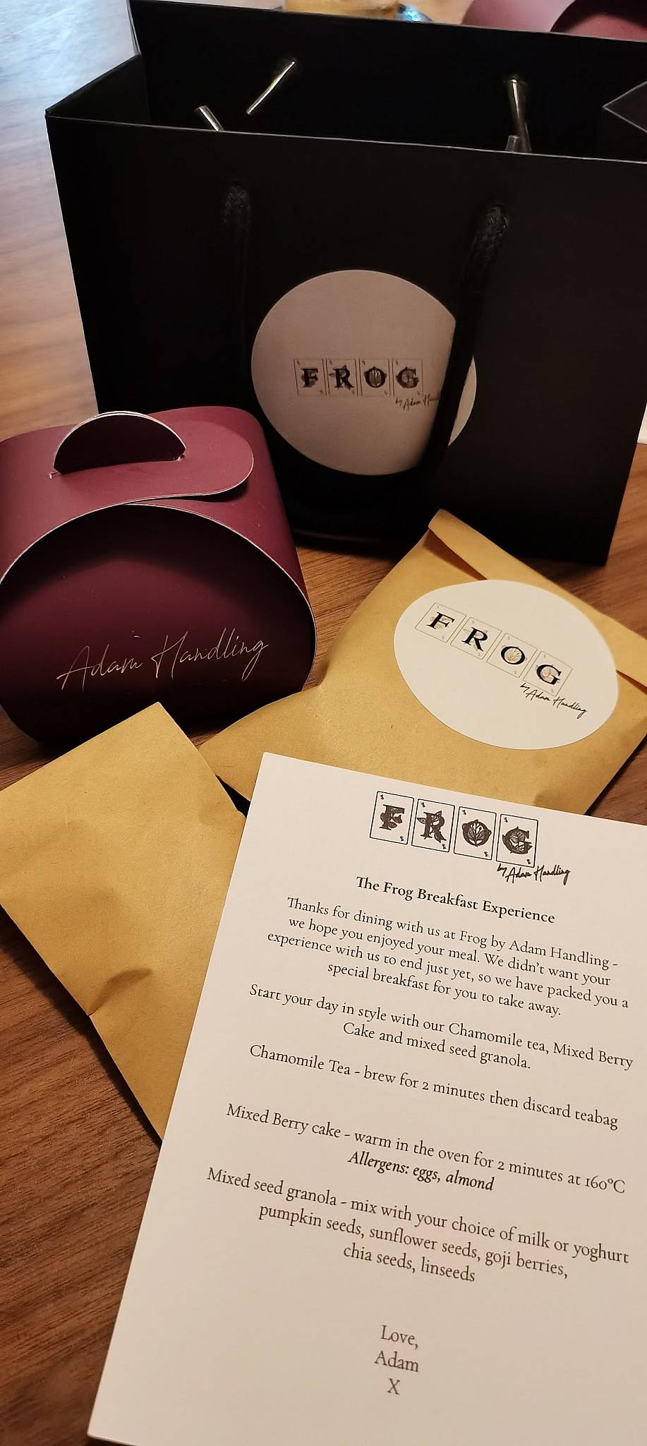 Menu at Frog by Adam Handling Restaurant Covent Garden, London