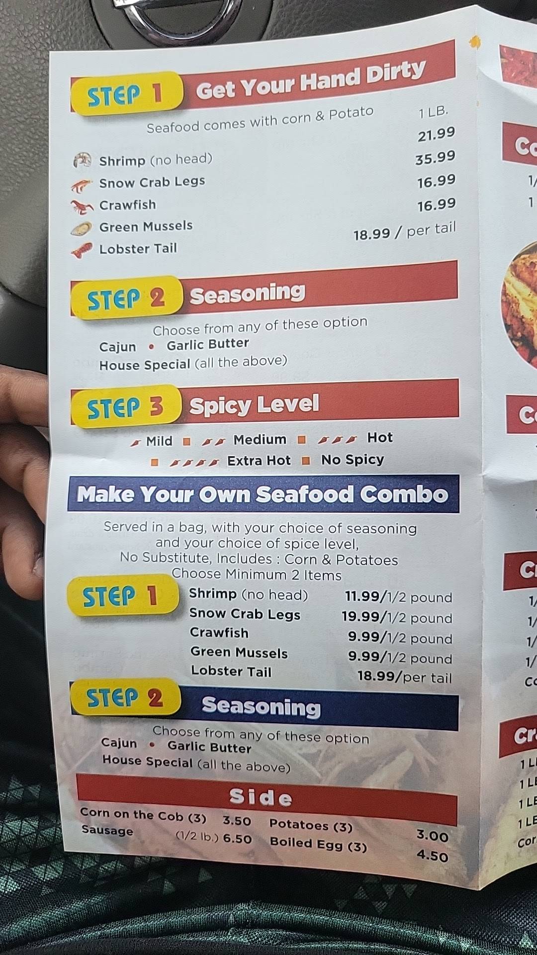 Menu at Grill & wings restaurant, Poinciana