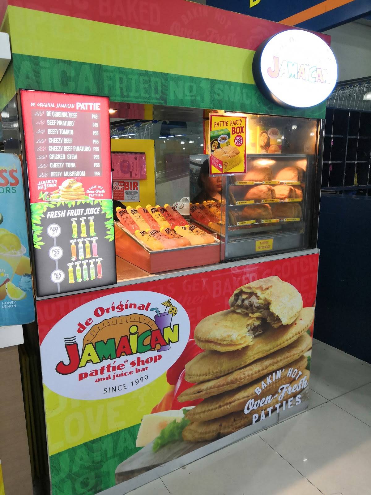 Menu at Jamaican Pattie fast food, Quezon City, J3C3+W23