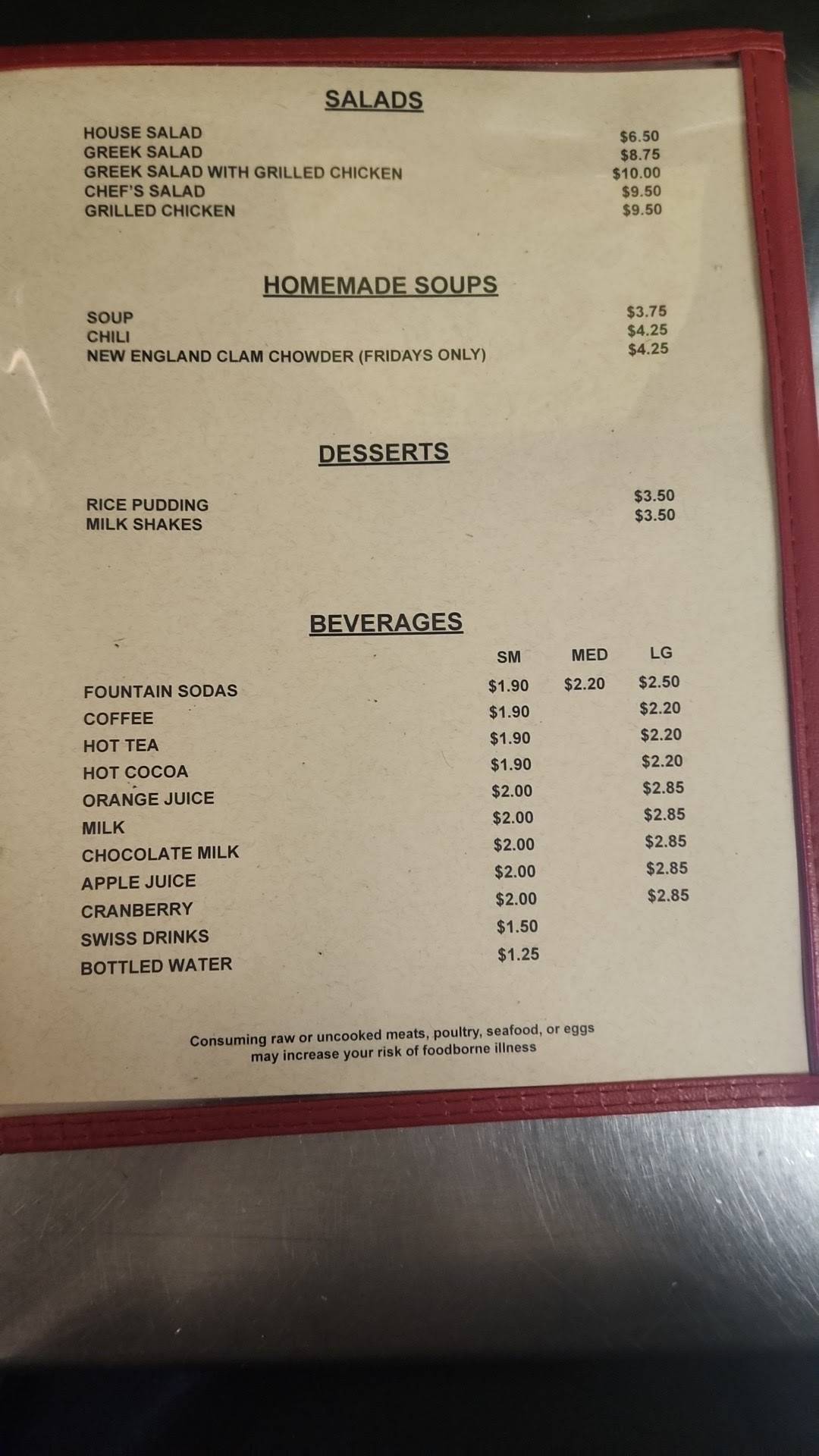 Menu at Jimmy the Hot Dog King restaurant, Harrisburg, N 7th St t