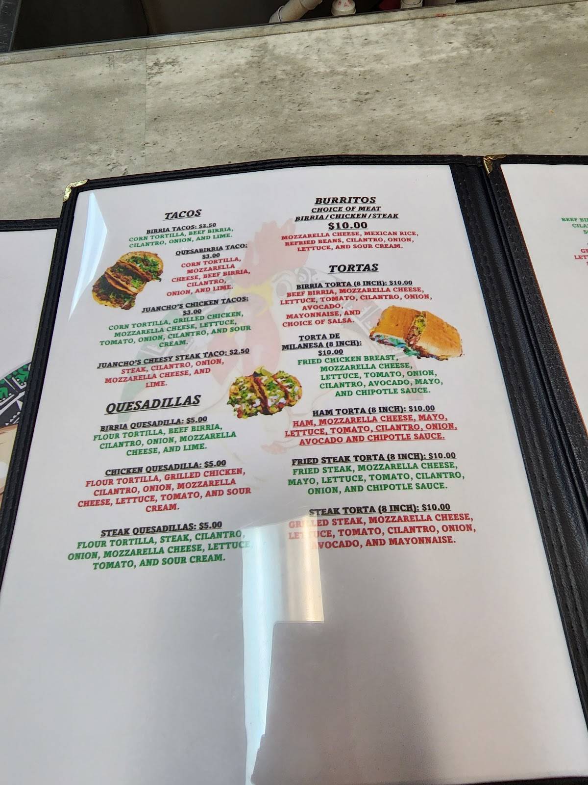 Menu At Juancho S Birrieria Restaurant Haines City