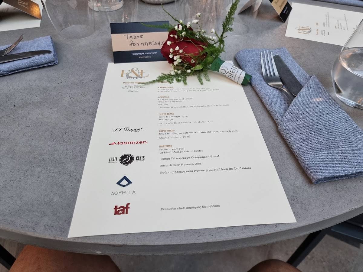 Menu at La Meat Maison Restaurant Kifissia, Kifisia