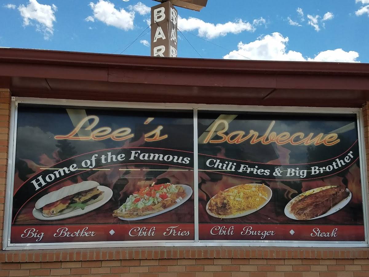 Menu at Lee's BBQ, Trinidad