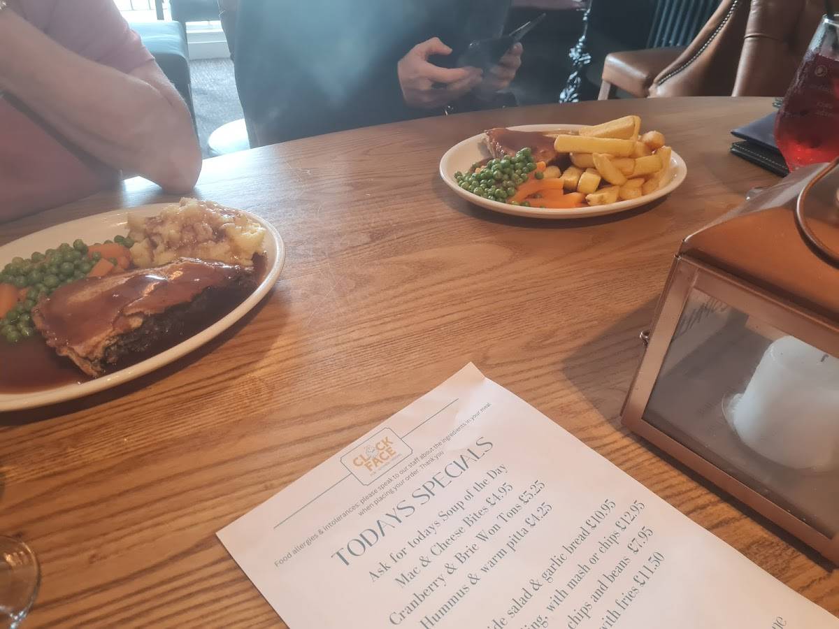 Menu at The Clock Face pub & bar, Prescot