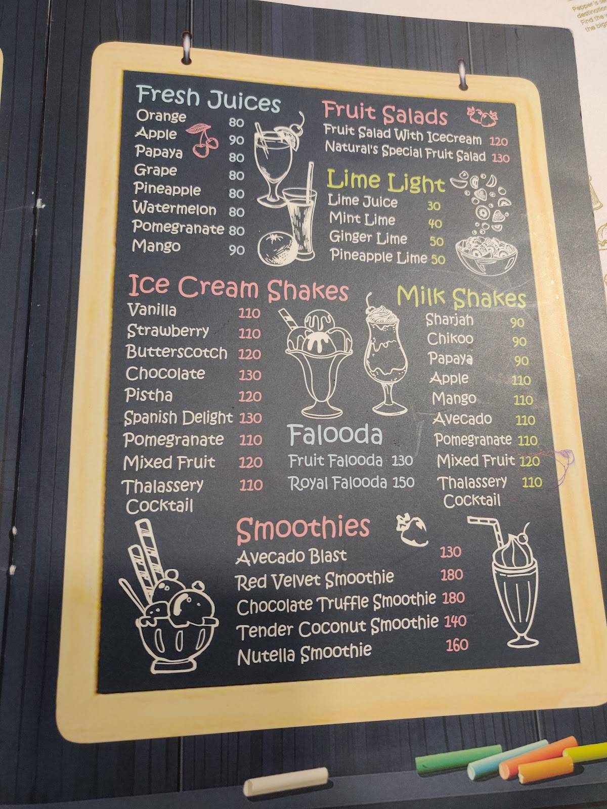 Menu at Pepper Palace Restaurant, Thalassery
