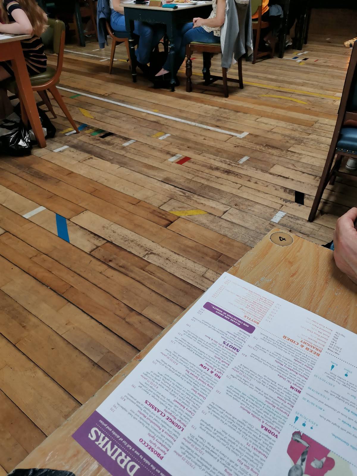 Menu at Racconto Lounge restaurant, Bury