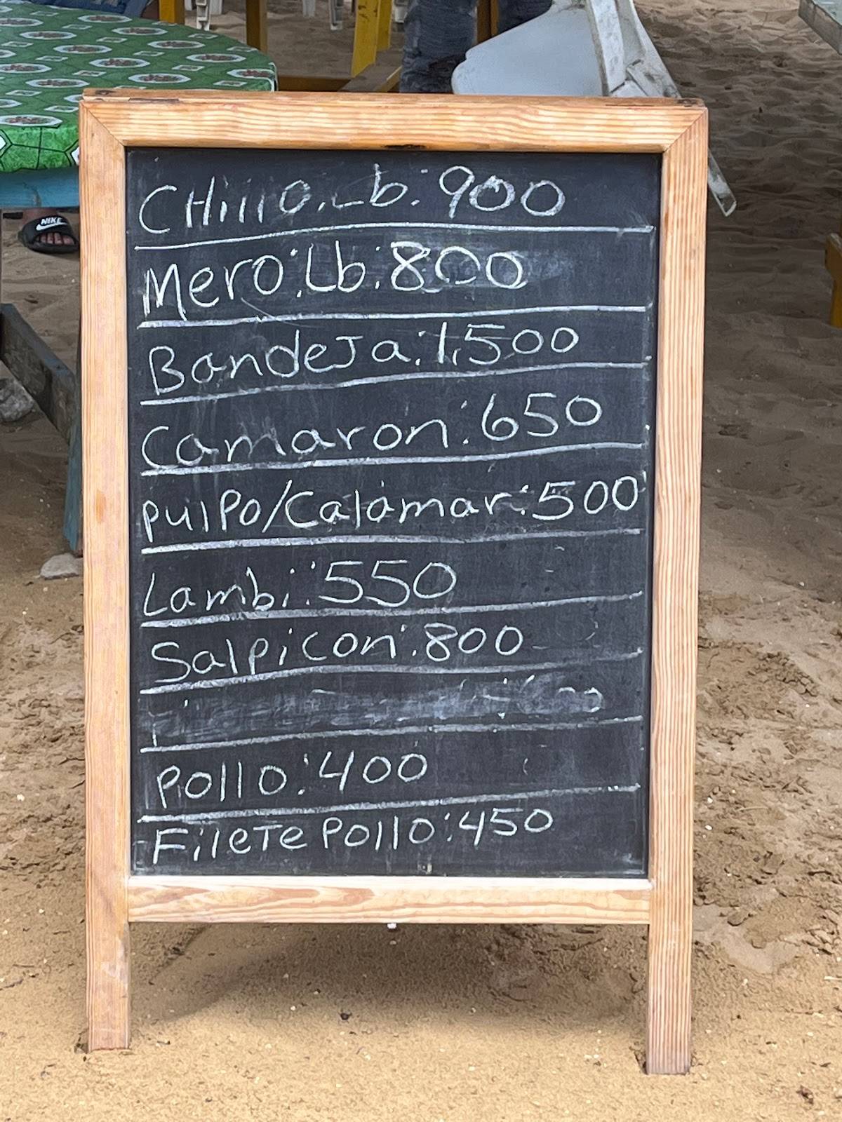 Menu at Restaurant Luis in Coson, Las Terrenas