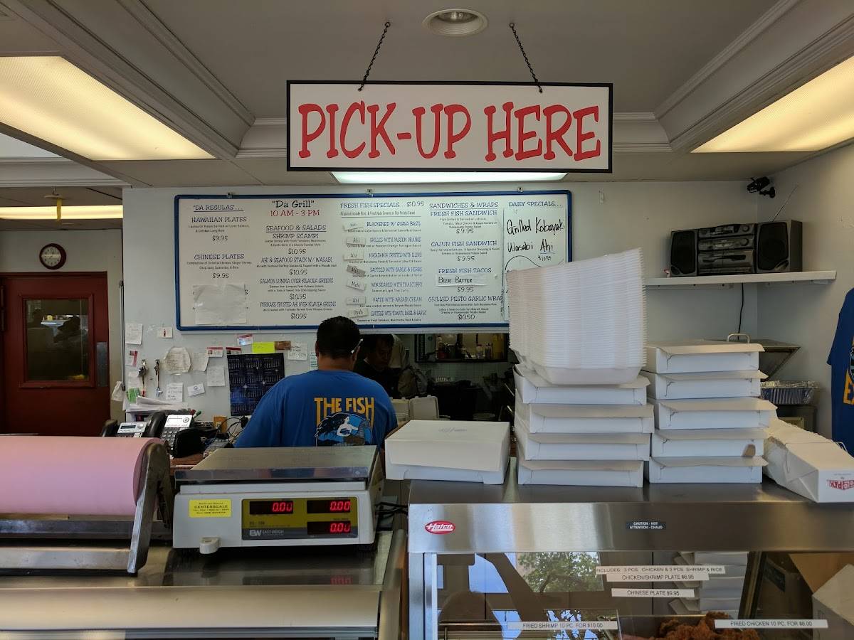 Menu at The Fish Express restaurant, Lihue