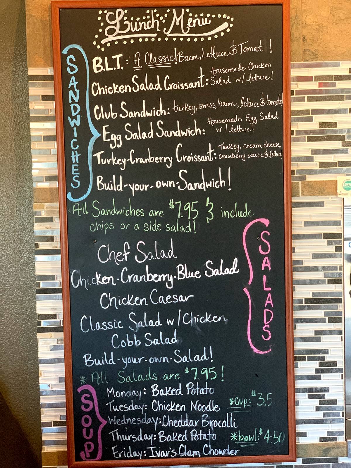 Menu at River Canyon Espresso and Frozen Yogurt restaurant, Selah, 334 ...