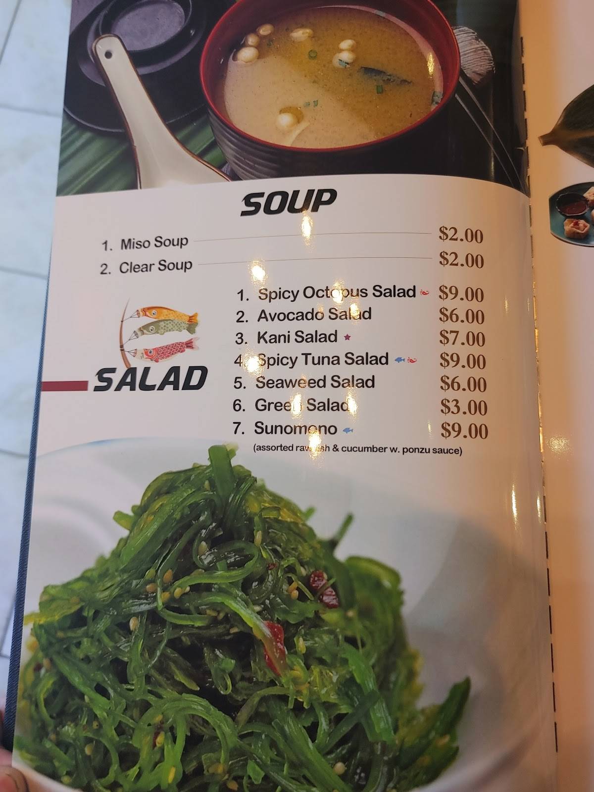 Menu at SUSHI 99 restaurant, Port Orange, Dunlawton Ave