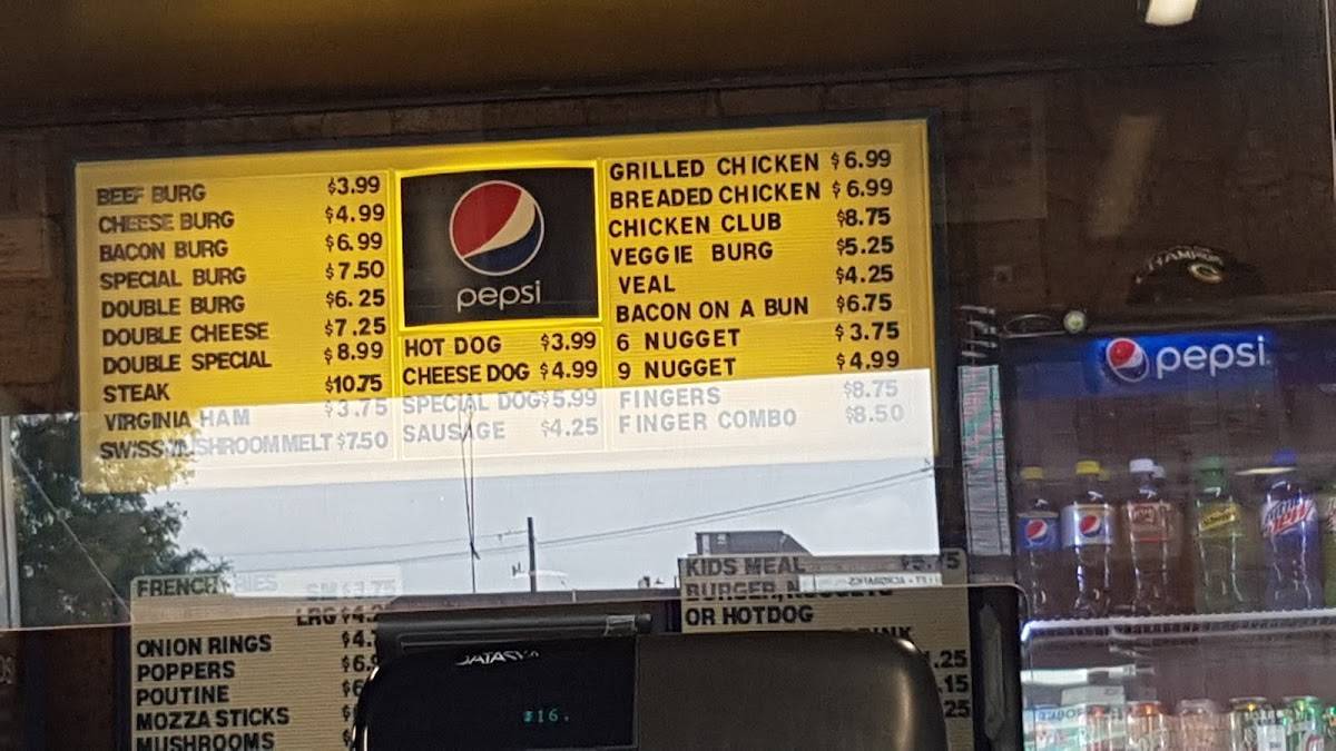 Menu at San Franos Carry Out Ltd fast food, Brantford