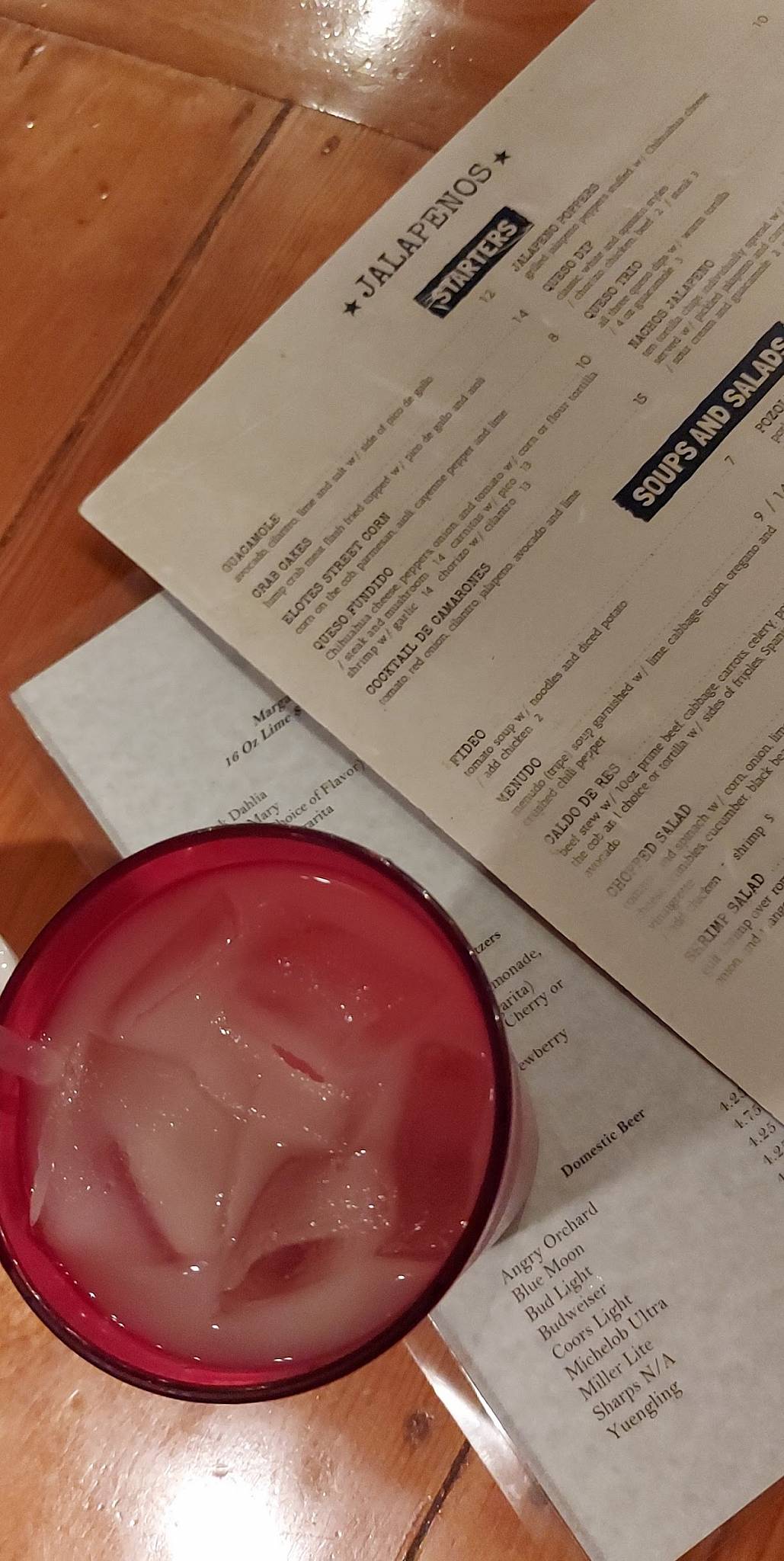 Menu at Jalapeños pub & bar, Schererville