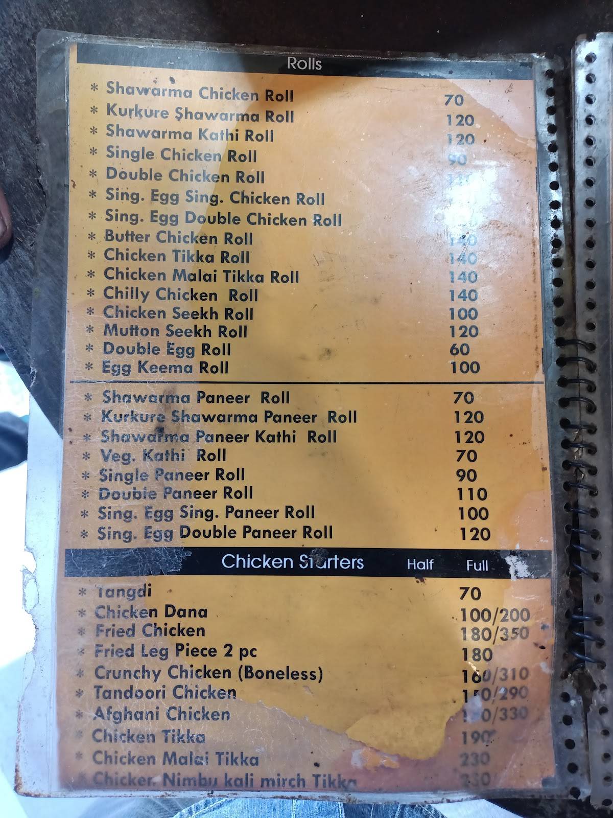 Menu at Shawarma King, Udaipur, Shop no.22