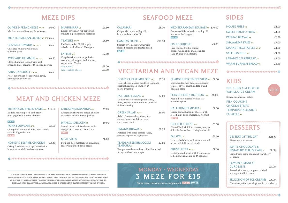Menu At Southside Bar Restaurant Glasgow menu-at-southside-bar-restaurant-glasgow