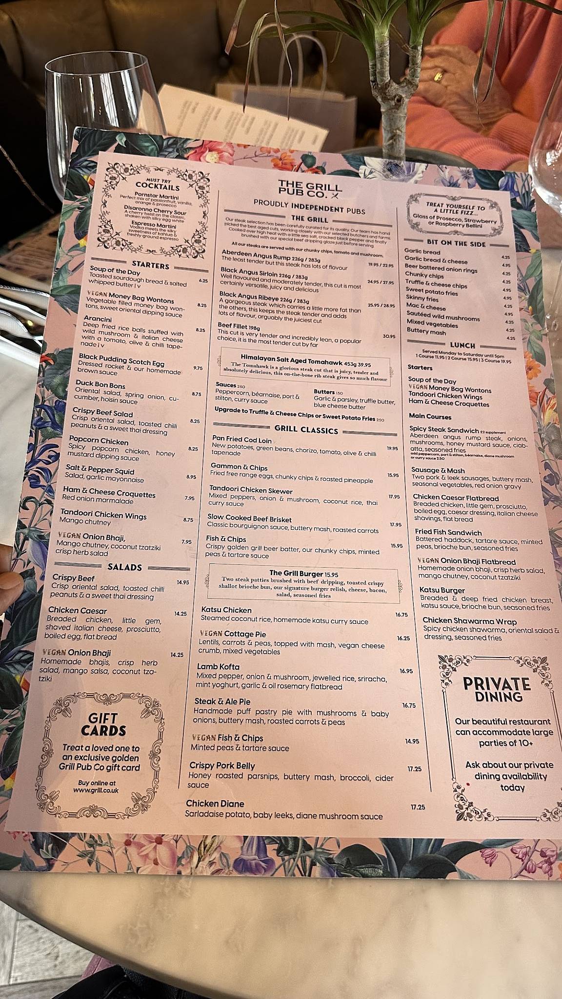 Menu at Staffordshire Grill pub & bar, Brewood, Market Pl