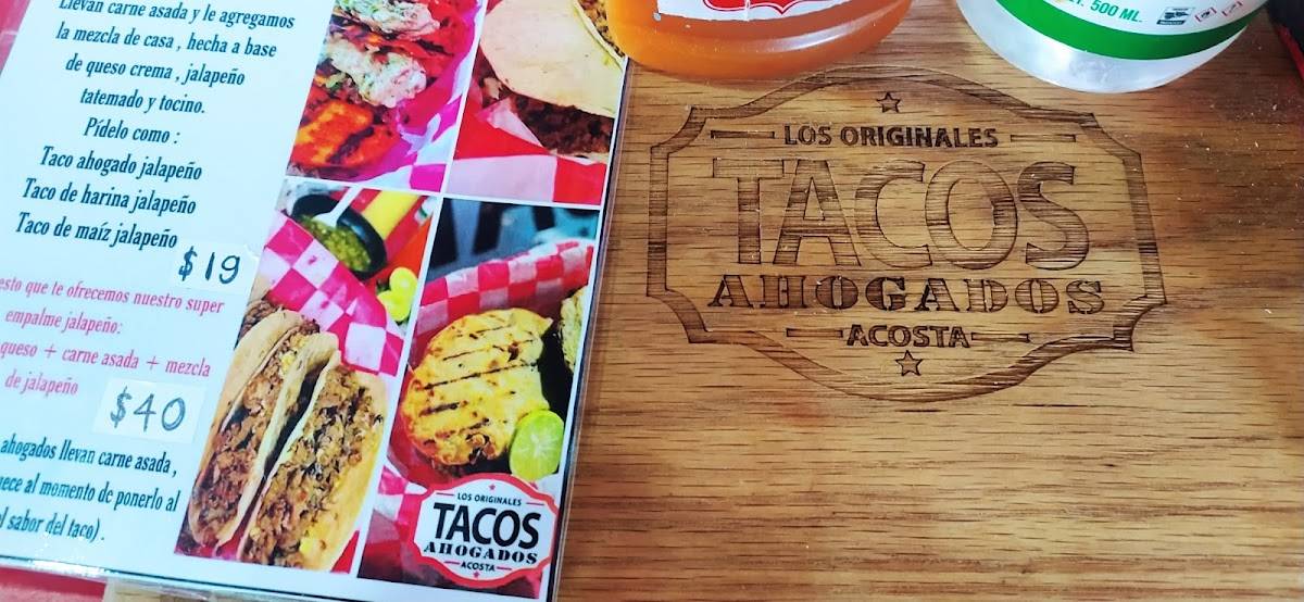 Carta del restaurante Tacos Ahogados Acosta Los Originales, San Nicolás