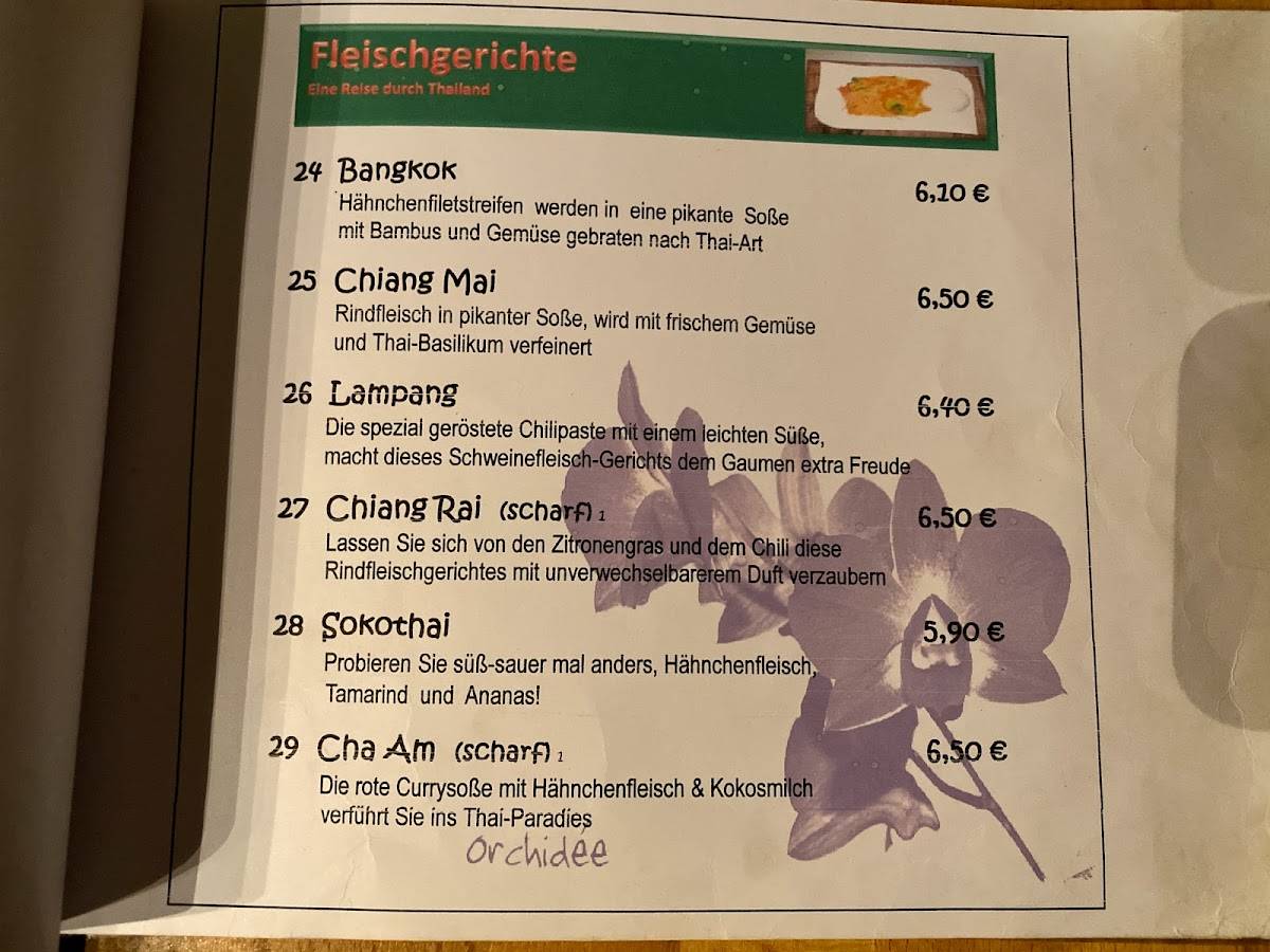 Speisekarte Von Thai Thai Asia Bistro Restaurant Koblenz Loehrstrasse 141