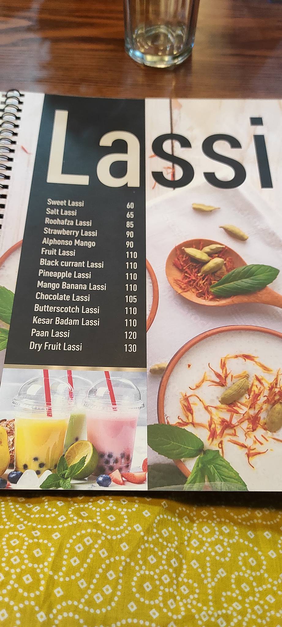 Menu at The Lassi Corner, Hazaribagh