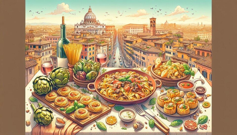 Scopri i migliori ristoranti di cucina romana a Roma!>
