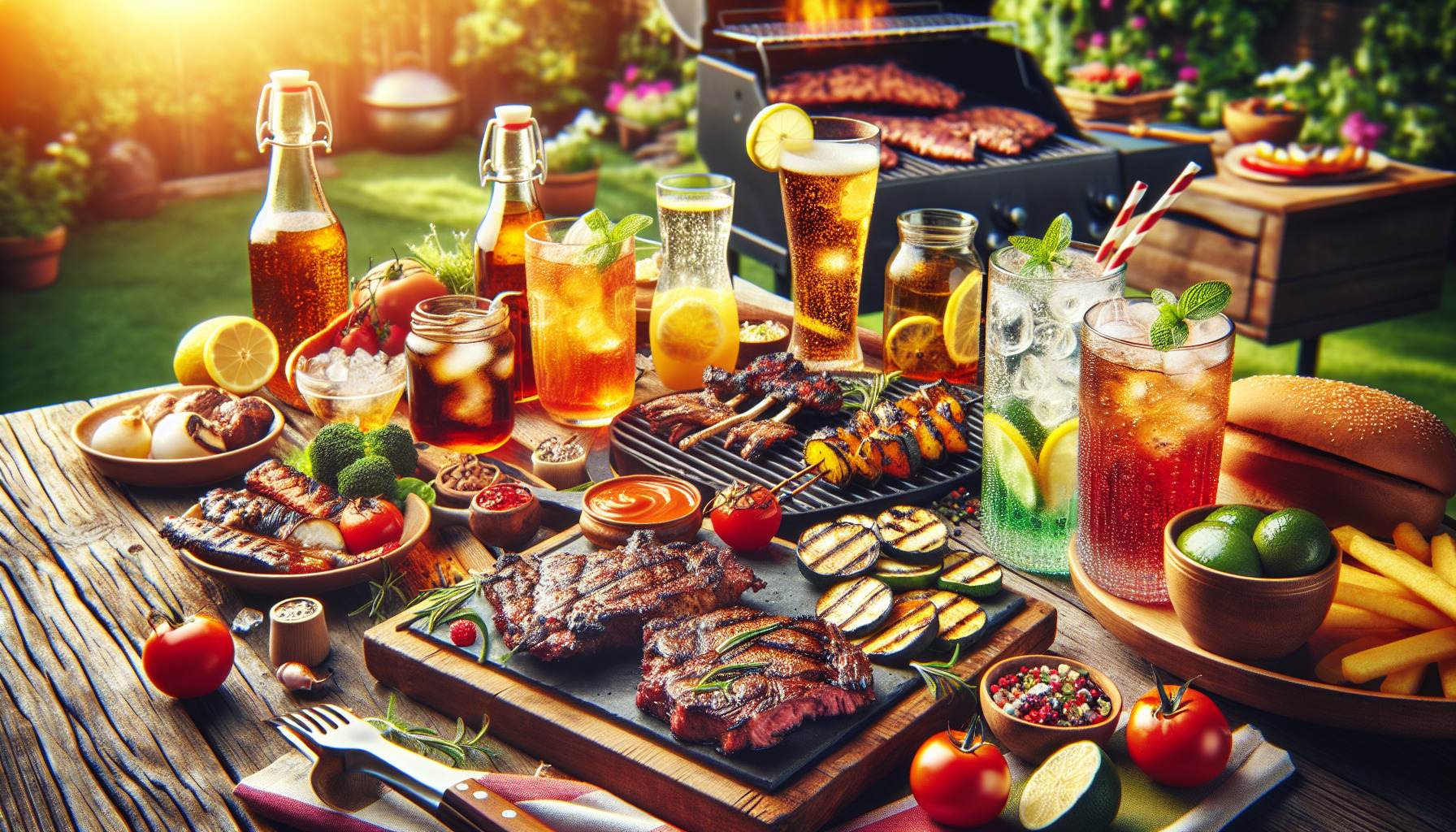 Savor Delicious Grilled Dishes & Refreshing Drinks