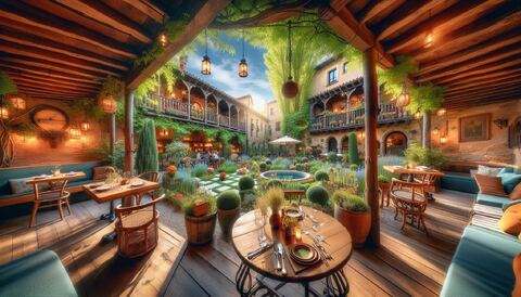 Restaurantes con jardín e interior en Pamplona