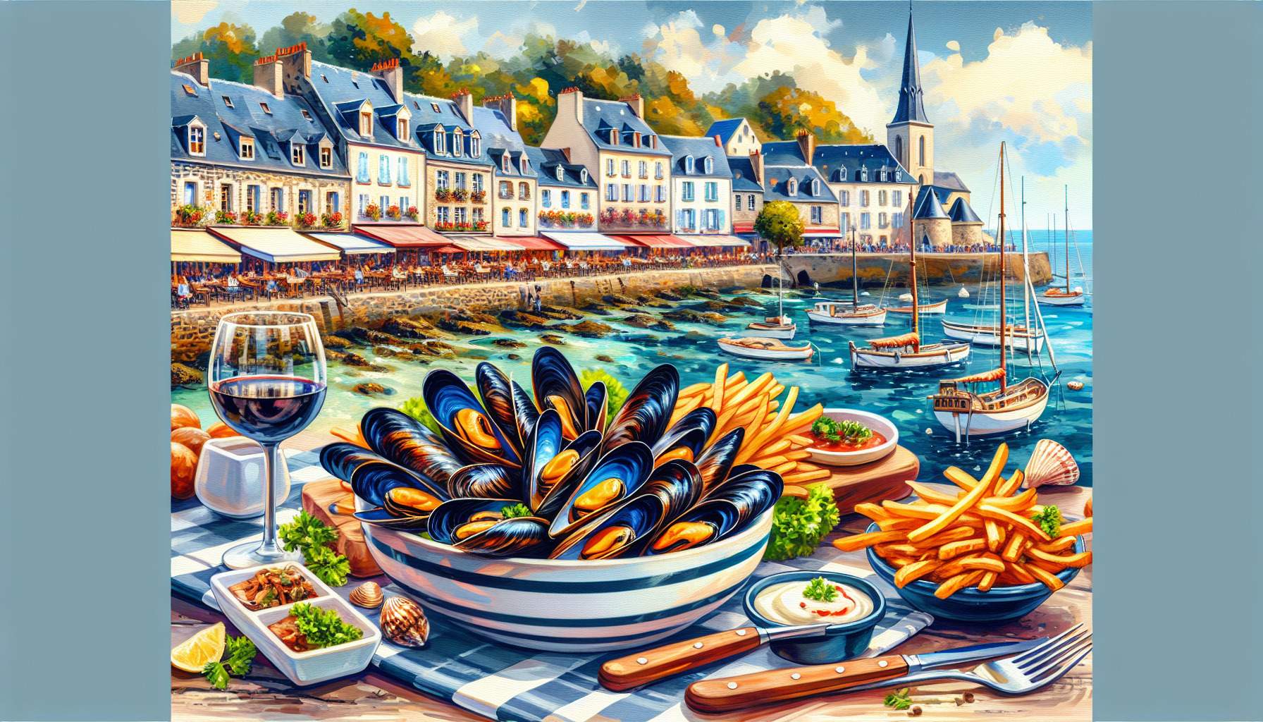 Découvrez les meilleurs restaurants à Le Croisic : moules & frites