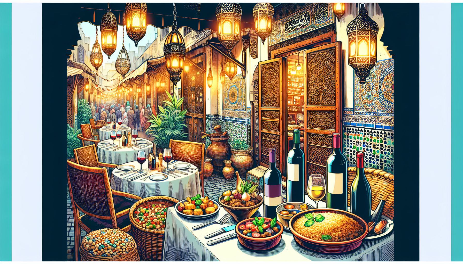Dégustez à Marrakesh : Restaurants et vins abordables