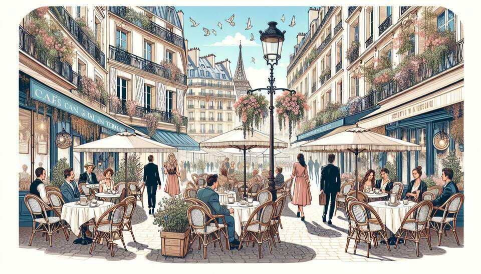 Découvrez les Cafés avec Terrasse à Paris !>