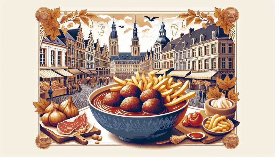 Savor Authentic Boulets Liégeois in Liège>