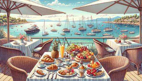 Dégustez un brunch exquis près du bord de mer
