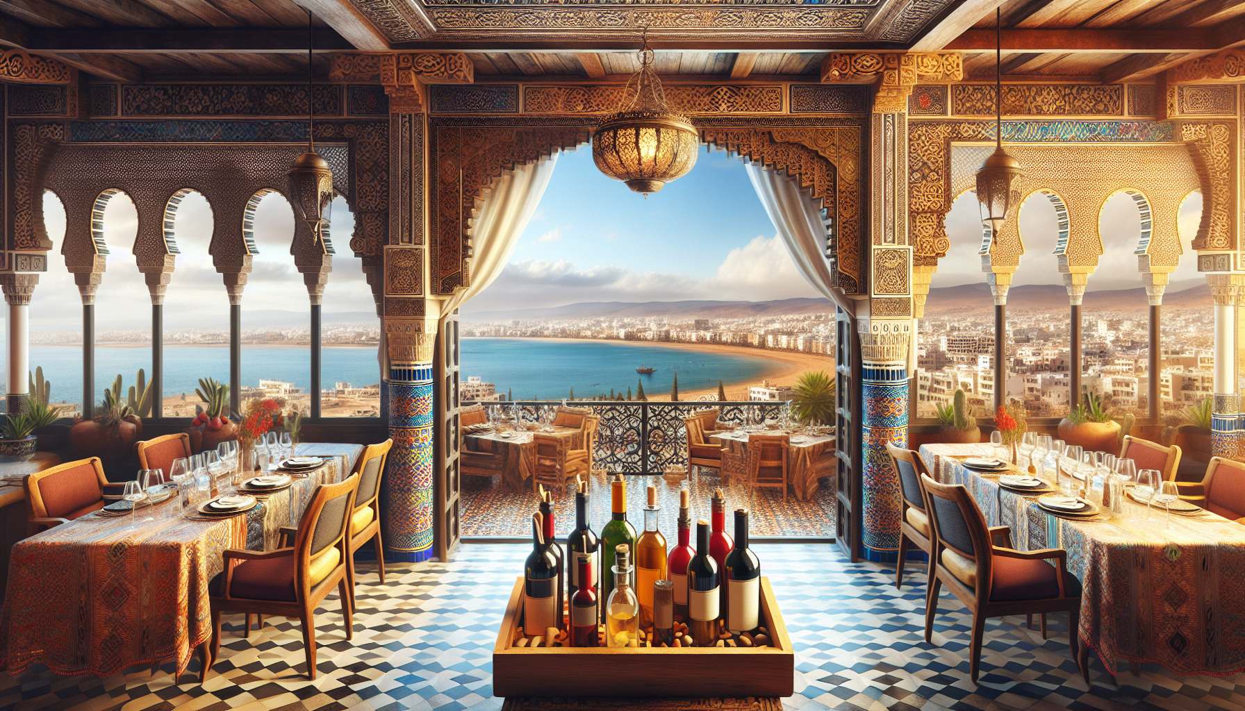 Restaurants d'Agadir : Décoration, Vue & Carte des Vins