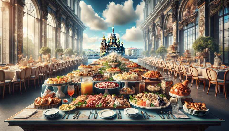Вкусные бизнес-ланчи в Санкт-Петербурге: шведский стол>